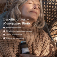 Wild Nutrition Food-Grown® Peri + Menopause Supplement Biotic | Supports Microbiome Balance During Peri/Menopause | 8 Billion Microbiotic Strains | Natural lactobacillus acidophilus | 30 Vitamins