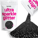 Hemway Ultra Sparkle Glitter Black 100g Ultrafine | Glitter for Arts & Craft, Makeup, Nail Art, Crafting, Card Making, Sparkle Decoration