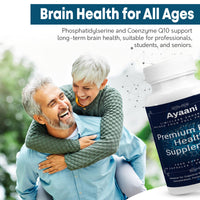 Limitless Enhanced Premium Brain Health Supplement - Acetyl-L-Carnitine, Alpha-GPC, Reishi Mushroom, L-Theanine, DHA, Ginkgo Biloba - Cognitive Enhancer, Focus, Memory Support - 60 Tablets