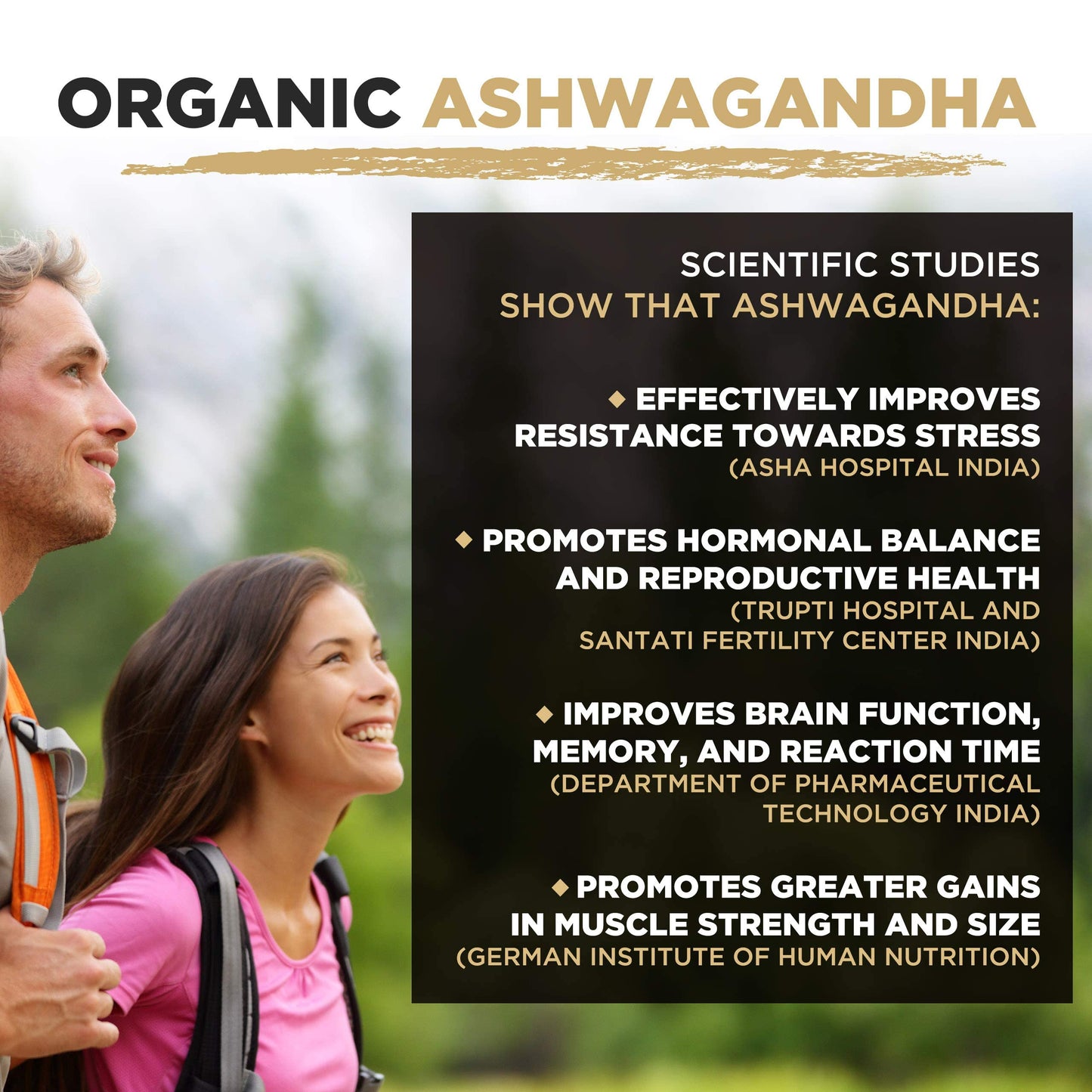 MySuperfoods Organic Ashwagandha Powder 500g, Rich Source of Vitamin B6 & B12