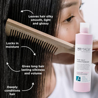 Sea Magik - Pink Salt and Seaweed Conditioner with Moringa Oil, Intensive Natural Hydrating Spa Treatment for Frizzy, Dry, and Damaged Hair, Vegan and Cruelty Free (300ml)