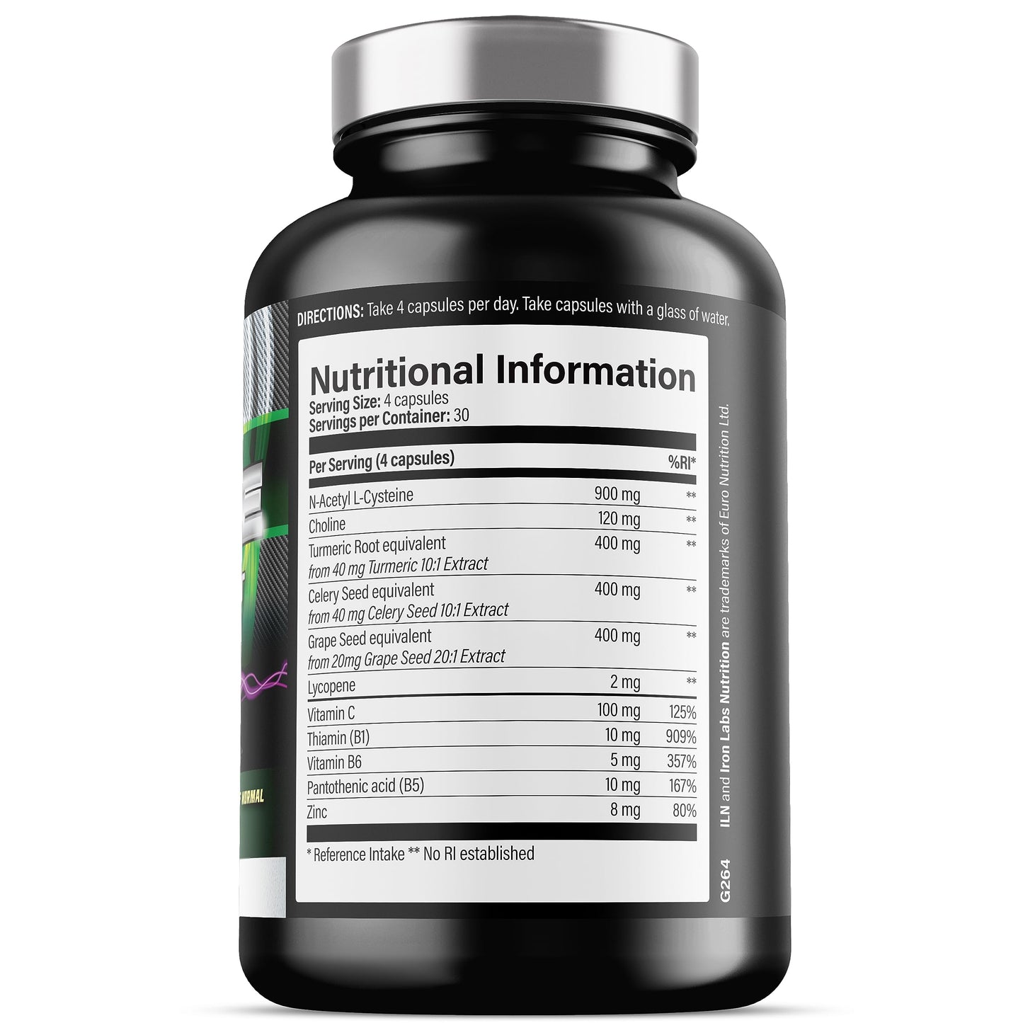 Iron Labs Nutrition Cycle Support Supplement - NAC, Hawthorn, and with Choline for Normal Liver Function (360 Count)