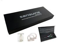 Sanguine Professional Hair Cutting Scissors, Hairdressing Scissors, Ultra-Sharp Japanese Convex Blades, Titanium Coated - 5.5 inch, Includes Case