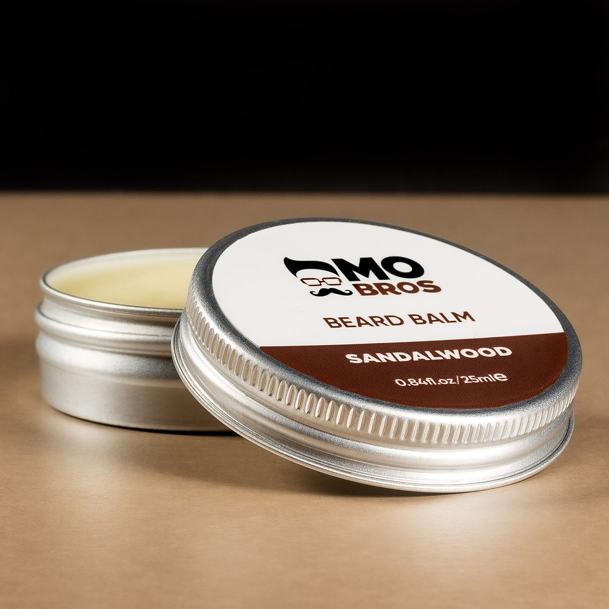 MO BRO'S Beard Balm | Sandalwood| 25ml | Softens, Styles & Tames Facial Hair | Promotes Growth, Adds Shine, Reduces Dryness & Itching | Contains Natural & Premium Ingredients