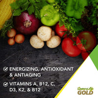 NaturesPlus Source of Life Gold Tablets - Whole Food Multivitamin for Men and Women, Energy Booster, Immune Support - Vegetarian, Gluten Free - 180 Tablets