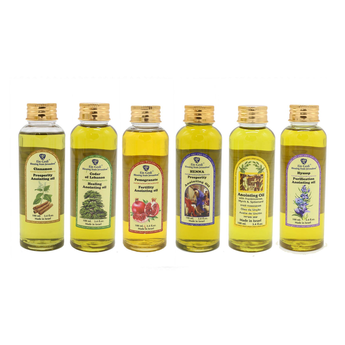 SpringNahal Henna Prosperity Anointing Oil 100 ml - 3.4 fl.oz from Holyland Jerusalem