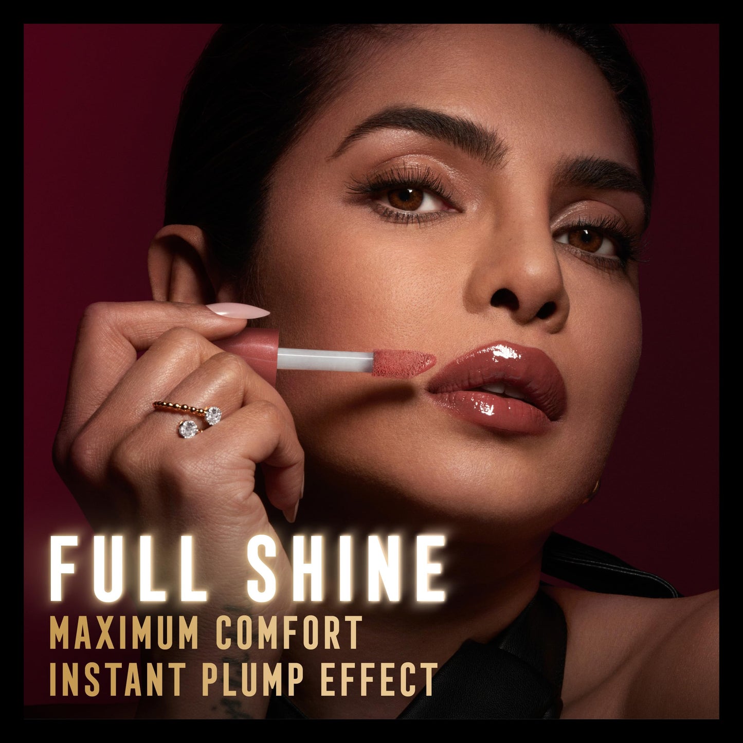 Max Factor 2000 Calorie Lip Glaze Honey Crème, Full Shine Lip Gloss, Nourishing with Hyaluronic Acid & Squalane, Instant Plump, Maximum Comfort, Non-Sticky, Vanilla-Milk Scent, Fuller Looking Lips