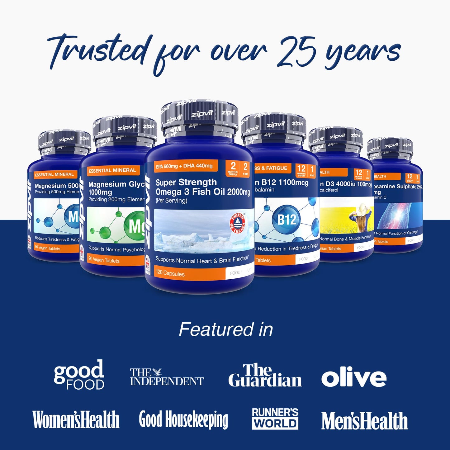Zipvit Vitamin B12 Tablets High Strength 1100mcg, 1 Year Supply, Pure Methylcobalamin, 360 Vegan Tablets, Reduces Tiredness, Supports Energy and Immunity