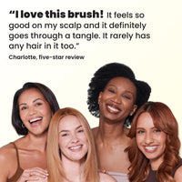 Tangle Teezer Extra Gentle Ultimate Detangler Hairbrush for Wet & Dry Hair - With Unique Wide-Spaced Teeth for Gentle & Effective Detangling - For Less Hair Fall & Breakage - Chamomile