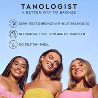 Tanologist Self-Tan Hydrating & Brightening Face Mist 100ml, Dermatologist Tested, Buildable Natural Glow, Maintains Skin Barrier, Quick-Drying Micromist for Flawless Tanning