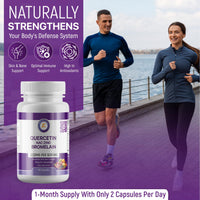 Keka Naturals Quercetin with Bromelain, NAC and Zinc - Powerful Quercetin Blend - 2230mg per Serving - Immune & Respiratory Support - Non-GMO, Gluten-Free, Vegan - 60 Veggie Caps, Anti-Aging