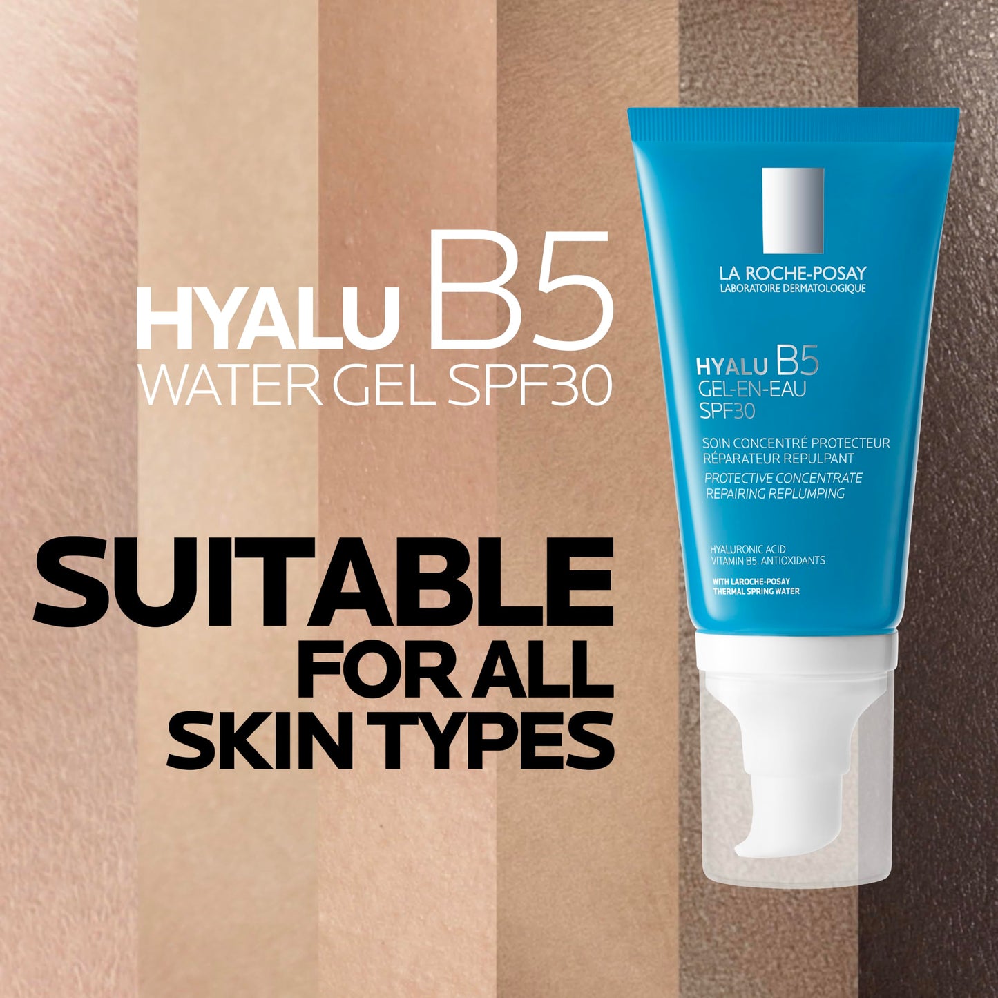 La Roche-Posay Hyalu B5 Aquagel SPF30, Plumping Moisturiser, 50ml