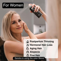 MANE Mane Micro-Mineral Hair Thickening Spray & Root Touch Up Spray, Instant Volume & Root Cover Up for Thinning or Fine Hair, Lightweight Buildable Coverage for Men & Women, Dark Brown, 200 ml