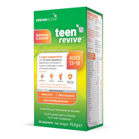 Revive Active Teen Revive Super Supplement - 23 Active Ingredients in 1 Daily Sachet - Vitamin C, B12, Niacin, and Folate - Supports Overall Health & Immune System - Suitable for 13-18 Years Old - 20 Days Supply