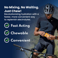 SaltStick Fastchews, Electrolyte Replacement Tablets for Rehydration, Exercise Recovery, Youth & Adult Athletes, Hiking & Sports Recovery, 2 x Packets of 10 Tablets (Mixed Berry)