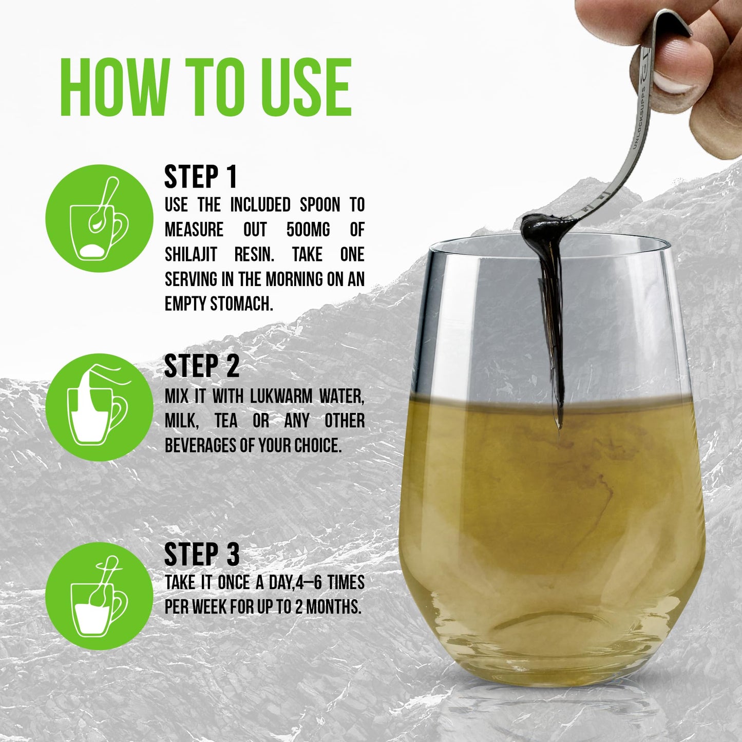 UNLOCKSUPPS Shilajit Resin, Original Himalayan Shilajit - 30 Grams Vegan (Pack of 1)