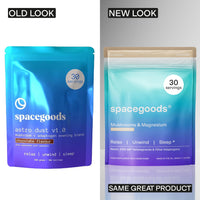 Space Goods Spacegoods Astro Dust 240g ℮, 30 Servings, Contains Magnesium and Ashwagandha, Relax Unwind & Sleep Deeply, Soothe Body & Mind, Chai Flavour