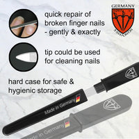 3 Swords Germany Sapphire Metal Pocket Nail File Manicure Travel 3 Pieces