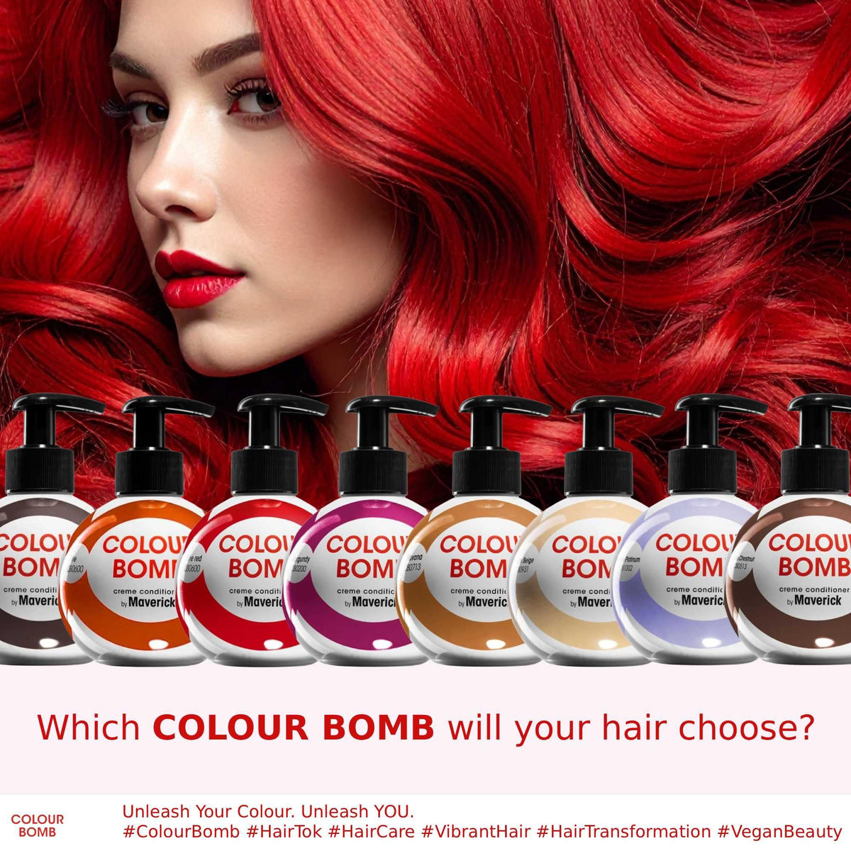 Colour Bomb by Maverick Fire Red Colour Depositing Conditioner 250ml