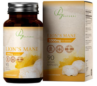 Hey Natural HN Lions Mane | 90 Lions Mane Capsules 1000mg per Serving - High Strength Supplement Mushroom Complex | Lion's-Mane Mushroom Supplement | Non-GMO, Gluten & Allergen Free | Made in the UK