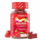 novomins Kids Iron Gummies - Iron Supplements with Vitamin C - Energy & Immune System - Iron Gummies for Kids - Alternative to Iron Tablets for Kids - 30 Gummies - Vegan & Gluten-Free - Novomins