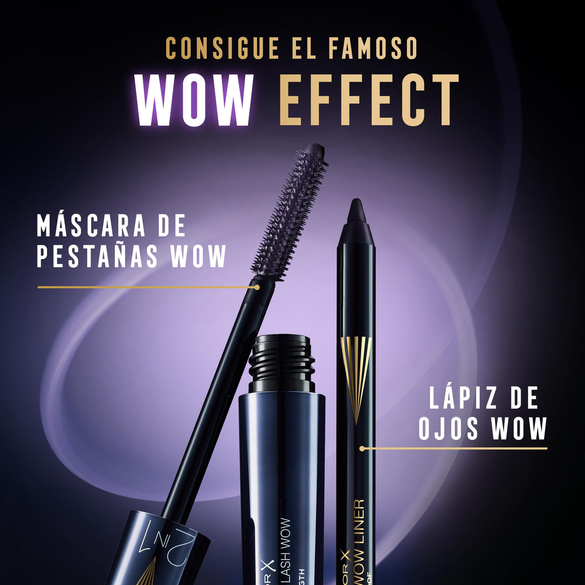 Max Factor Masterpiece Wow Liner, 500 Dark Navy, 24-Hour Wear Eyeliner, High Colour Payoff, Waterproof and Smudgeproof, Vegan