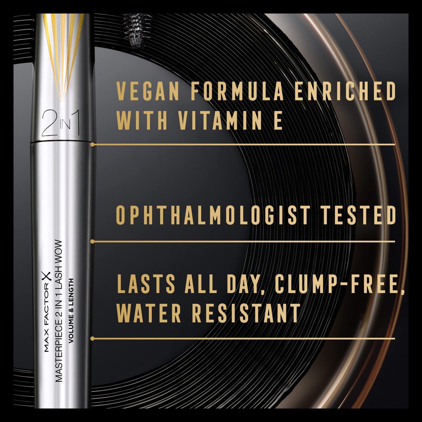 Max Factor Masterpiece Lash WOW Mascara, 001 Black, 7.0 milliliters, Pack of 1