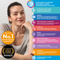 Health and Her Health & Her Perimenopause Supplements for Women - Support During Perimenopause (The Early Stage of Menopause) - 2 Month Supply of 120 Perimenopause Vitamin Capsules - Vegan - Gluten Free