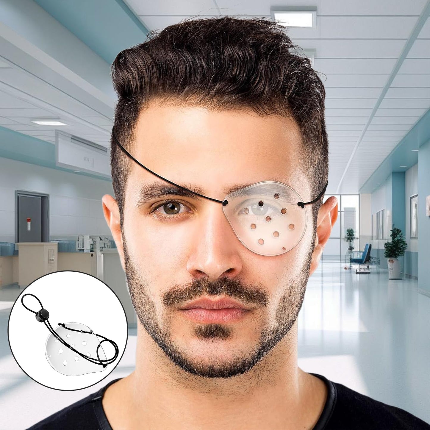 Guegine 6 PCS Eye Shield After Cataract Surgery Eye Patches for Adults Medical Medical Eye Protection Mask Comfortable and Breathable Eye Patches for Post-Surgery Recovery