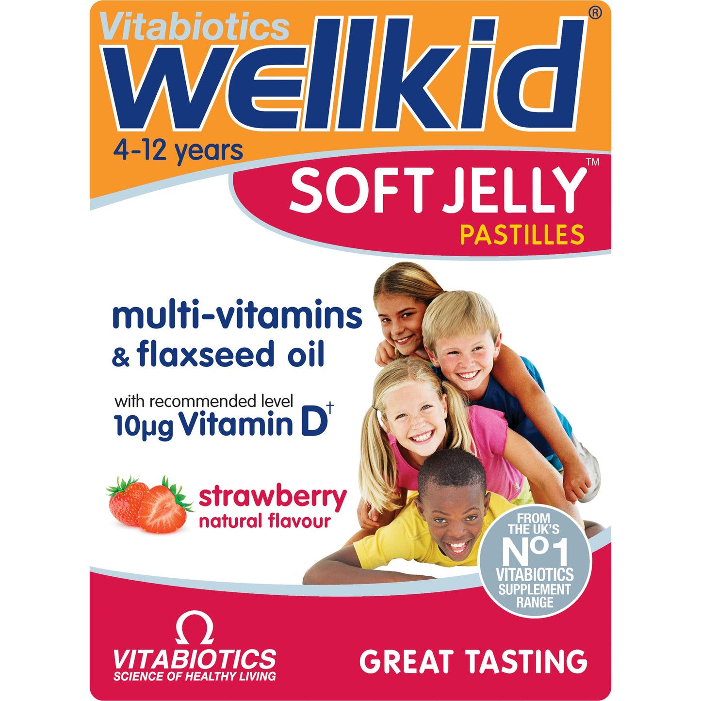 Vitabiotics Wellkid Soft Jelly Strawberry - 30 Pastilles