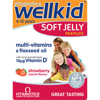 Vitabiotics Wellkid Soft Jelly Strawberry - 30 Pastilles
