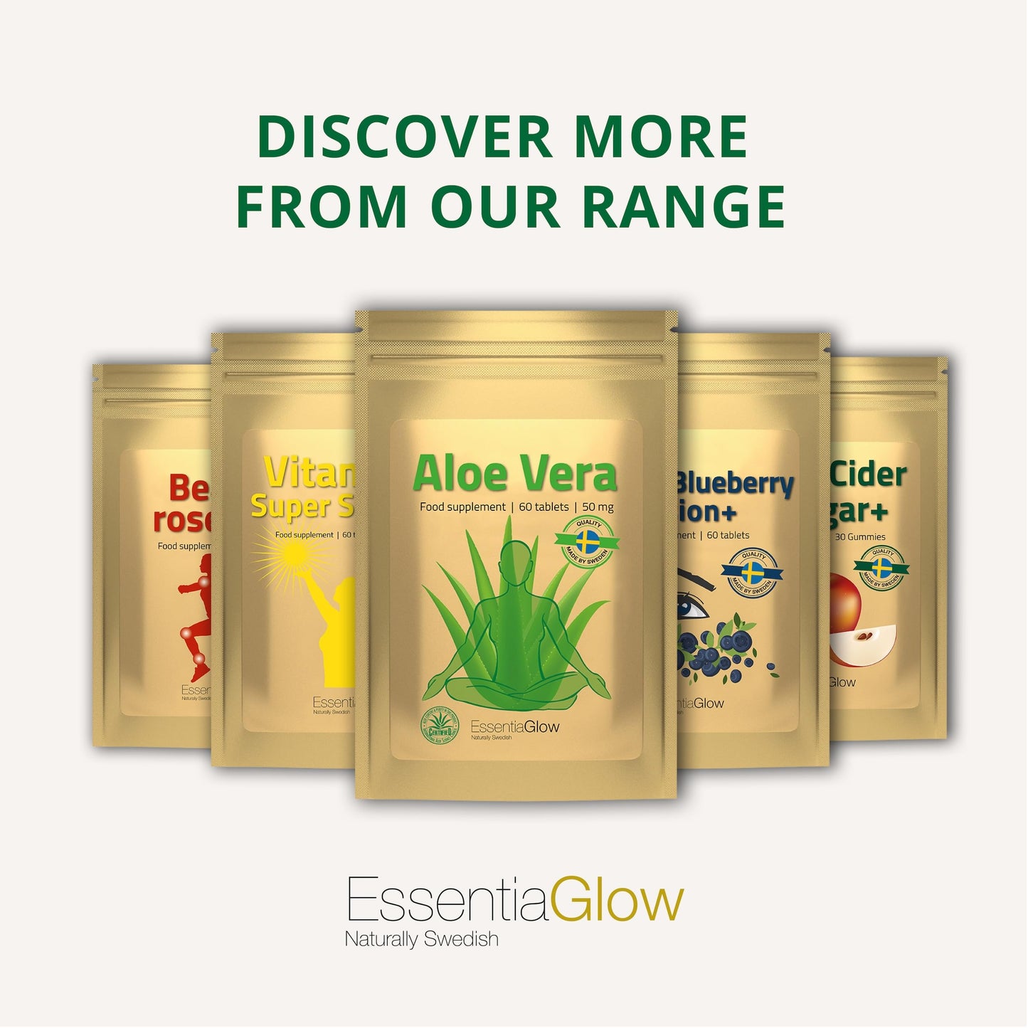 EssentiaGlow 60 Aloe Vera Tablets | 20,000mg per Serving | High Strength Supplement from 100mg Aloe Vera Extract | for Digestion, Skin & Immune System | Vegan-Friendly | 1 Month's Supply