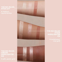 3INA MAKEUP - The No-Rules Stick Highlighter 312 - Highlighter Stick Rose gold for Eyes Lips & Cheeks with Hyaluronic Acid