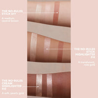 3INA MAKEUP - The No-Rules Cream Highlighter 512 - Liquid Highlighter Pearly gold for Eyes Lips & Cheeks w Sweet Almond Oil