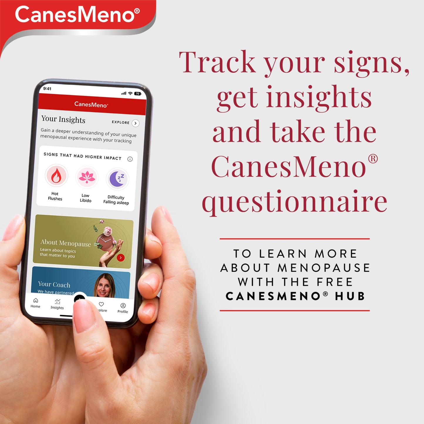 CanesMeno Menopause Support Night 30 Tablets, containing Hops, Ashwagandha, Vitamin B6 and Magnesium