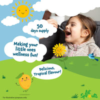 Carlyle Iron Drops for Kids | 50mL | with Vitamin C, B12, and Folic Acid | Tropical Flavoured Liquid Food Supplement | 10mg of Iron Per Serving | Vegan | by Lil' Sprouts