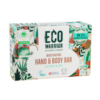 Little Soap Company Eco Warrior Moisturising Body & Hand Soap Bar | Vegan, Natural, Cruelty Free, Eco Friendly, Plant Based | No SLS or Parabens | Richly Nourishing Coconut Blend made from Vanilla Essential Oils | 100g