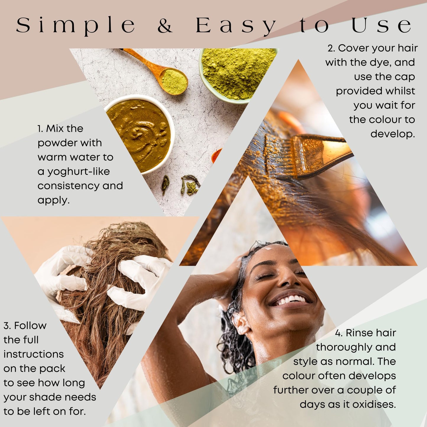 It's Pure Organic Henna Hair Dye in Chestnut | 100% Natural, Vegan, & Gluten Free | PPD Free Hair Dye, Ammonia Free, Resorcinol Free, & Peroxide Free | Volumising, Strengthening, & Revitalising |