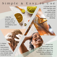 It's Pure Organic Henna Hair Dye in Chestnut | 100% Natural, Vegan, & Gluten Free | PPD Free Hair Dye, Ammonia Free, Resorcinol Free, & Peroxide Free | Volumising, Strengthening, & Revitalising |