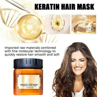 Keratin Hair Mask - Hair Root Restoration - Deep Conditioning Solution for Elastic, Lustrous, Soft Hair - Keratin Straightening Kit - 120ml