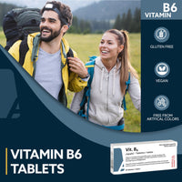 Vitamin B6 by AGEPHA Pharma | 20mg Pyridoxine Tablets | Vitamin B6 Deficiency Tablets for Diabetics and Pregnant | Specially Micronized for Easy Intake | 20 Tablets | Highest Grade EU Quality