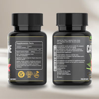 NutriMali Cayenne Pepper Organic - 90 Vegan Capsules | High Strength Up to 1500mg | Natural Herbal Supplement | Zero Fillers 100% Natural & Eco Friendly Packaging