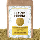 virhea VIRHEA® Blonde Henna Powder 100g - Organic Plant-Based Hair Dye for Natural Blond Colour - Chemical-Free Treatment for Grey Hair - Vegan Vegetable Hair Colour for Beautiful Blond Hair
