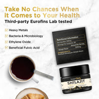 Inner Vitality Himalayan Shilajit Resin Gold Standard 78% Fulvic - 30g Natural Energy, Immunity & Mineral Supplement for Daily Wellness Support- Pure Authentic & Third-Party Tested