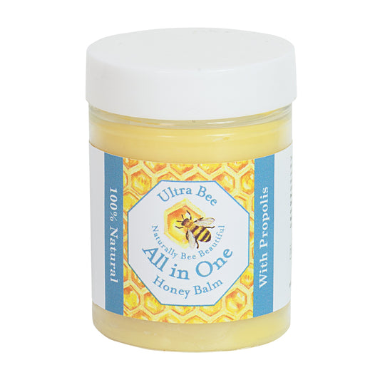 Ultra Bee Naturally Bee Beautiful 100% Natural All in One Honey Balm, Natural Moisturiser for Sensitive Face, Body, Lips,Tattoo's 200ml