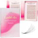 LLBA LashFolio Narrow Promade Fans | Handmade Volume Eyelashes | Multi Selections 5D~10D | C CC D Curl | Thickness 0.03~0.07mm | 8-15mm Length | Long Lasting & Easy Application (5D-0.07 D 13mm)