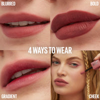 Maybelline New York Super Stay Teddy Tint, Up To 12 Hour Blurred Matte, Plush Comfort, Longwear, Transferproof, Vegan, 8 Buildable Lip Shades, (Shade: July Forever)