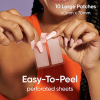 Large Spot Patches by SKINCHOICE - Breakout Pimple Patches (Pack of 10), Hydrocolloid Patches, Acne Patch for Face, Body, Forehead, Chin, Mighty Dots for Spot Stickers, Vegan, Cruelty-Free