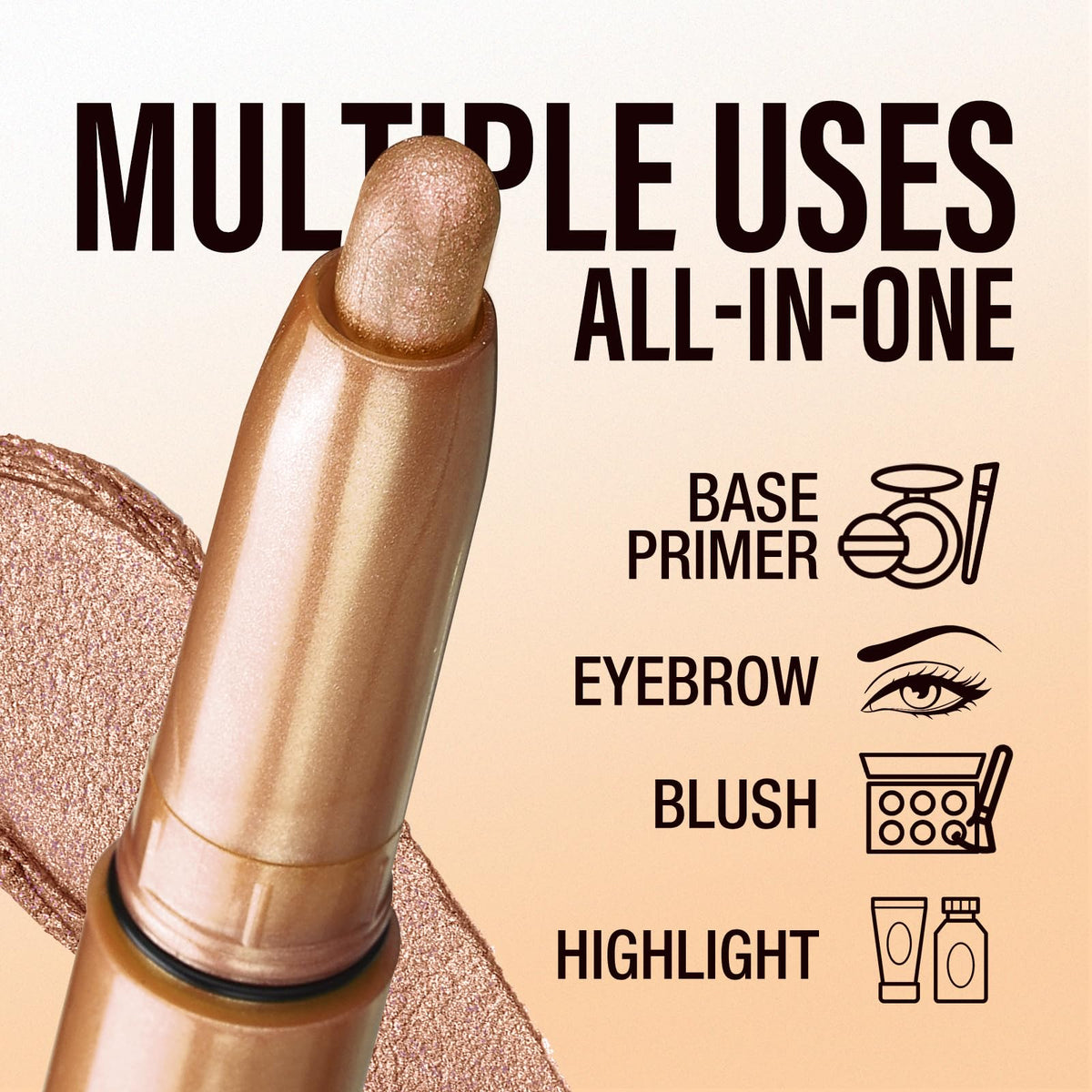 LANGMANNI Eyeshadow Stick, 6 PCS Multi-Color Eyeshadow Pen Set, Creamy Long-Lasting Eye Makeup Kit, Natural & Shimmer Shades Contour Stick, Perfect Gifts For Women (#B)