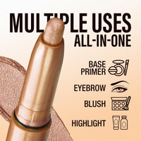 LANGMANNI Eyeshadow Stick, 6 PCS Multi-Color Eyeshadow Pen Set, Creamy Long-Lasting Eye Makeup Kit, Natural & Shimmer Shades Contour Stick, Perfect Gifts For Women (#B)